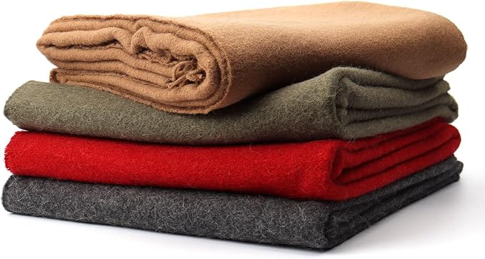 Superfine Alpaca Wool Throw Blanket - Lightweight Alpaca Merino Wool Throw Blankets | Soft Peruvian Alpaca Blanket Wool Blanket Solid Color 62" x 54" (Soft Camel)
