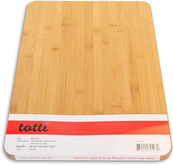 Eviva Large Bamboo Cutting Board w/Juice Groove