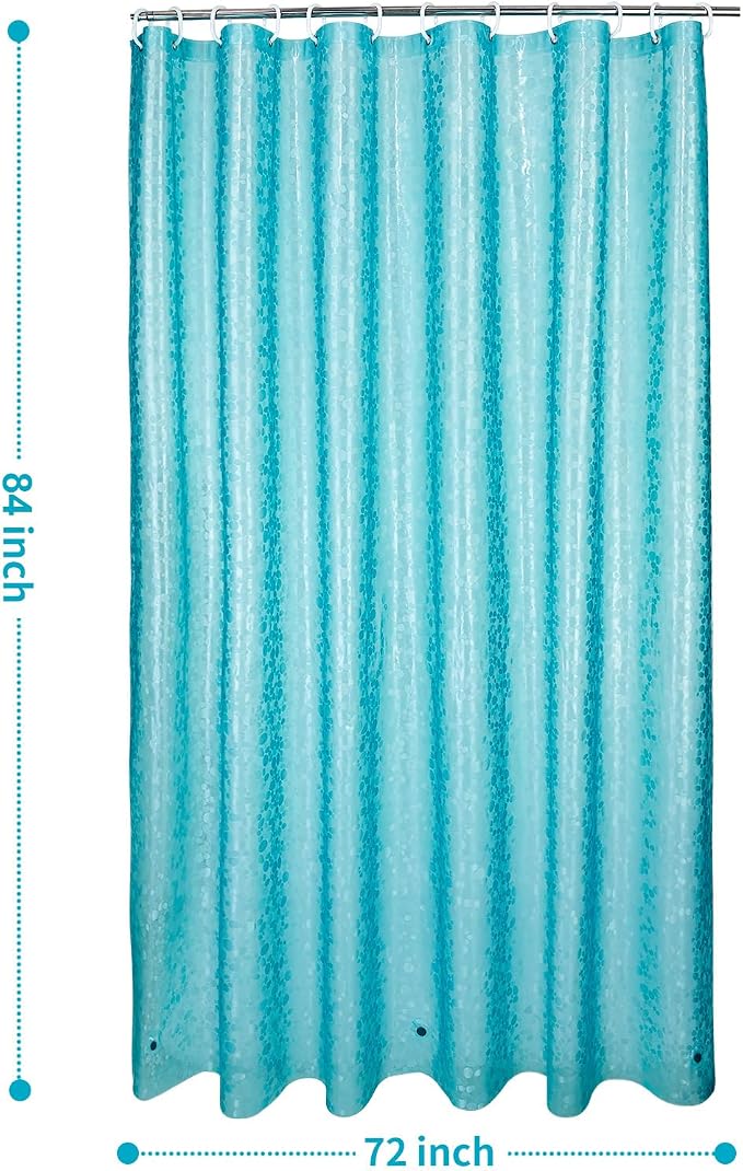 Bostofy Shower Curtain Liner,Waterproof Heavyweight 8g EVA Shower Liner with 3 Magnets and 12 Rustproof Metal Grommets, 72" W x 84" L