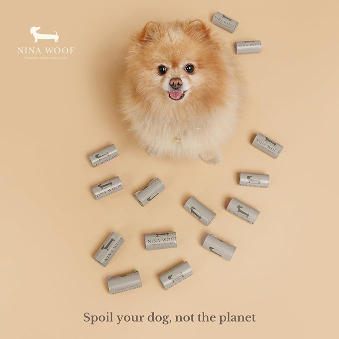 100% Certified Home Compostable and Biodegradable Dog Poop Bags - ASTM D6400 & EN 13432 Compliant Dog Waste Bags – 180 Bags – 12 x Rolls of Plant Based Compostable Waste Bags - Thick Doggie Poop Bags