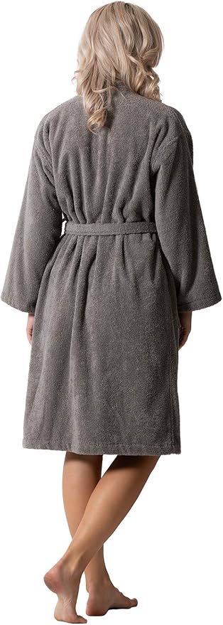 Luxurious Turkish Terry Kimono Collar Super-Soft Terry Absorbent Bathrobes for Women