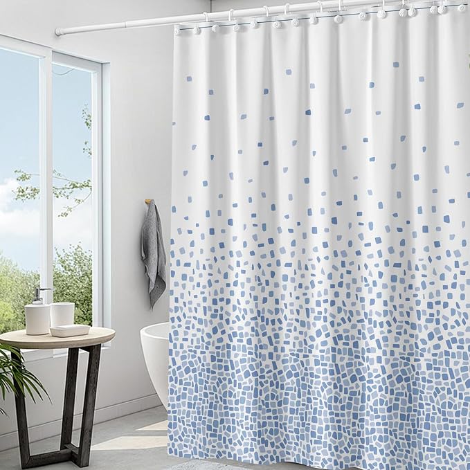 Plastic Shower Liner - Premium PEVA 4G Shower Curtain Liner with Rustproof Grommets and 3 Weighted Magnets, Waterproof Shower Curtains for Bathroom (Starry, 72" x 72")