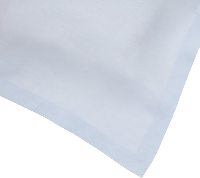 Huddleson Sky Blue Linen Napkin 20x20 (Set of Four) Luxury Italian Linen Napkin Sewn in US