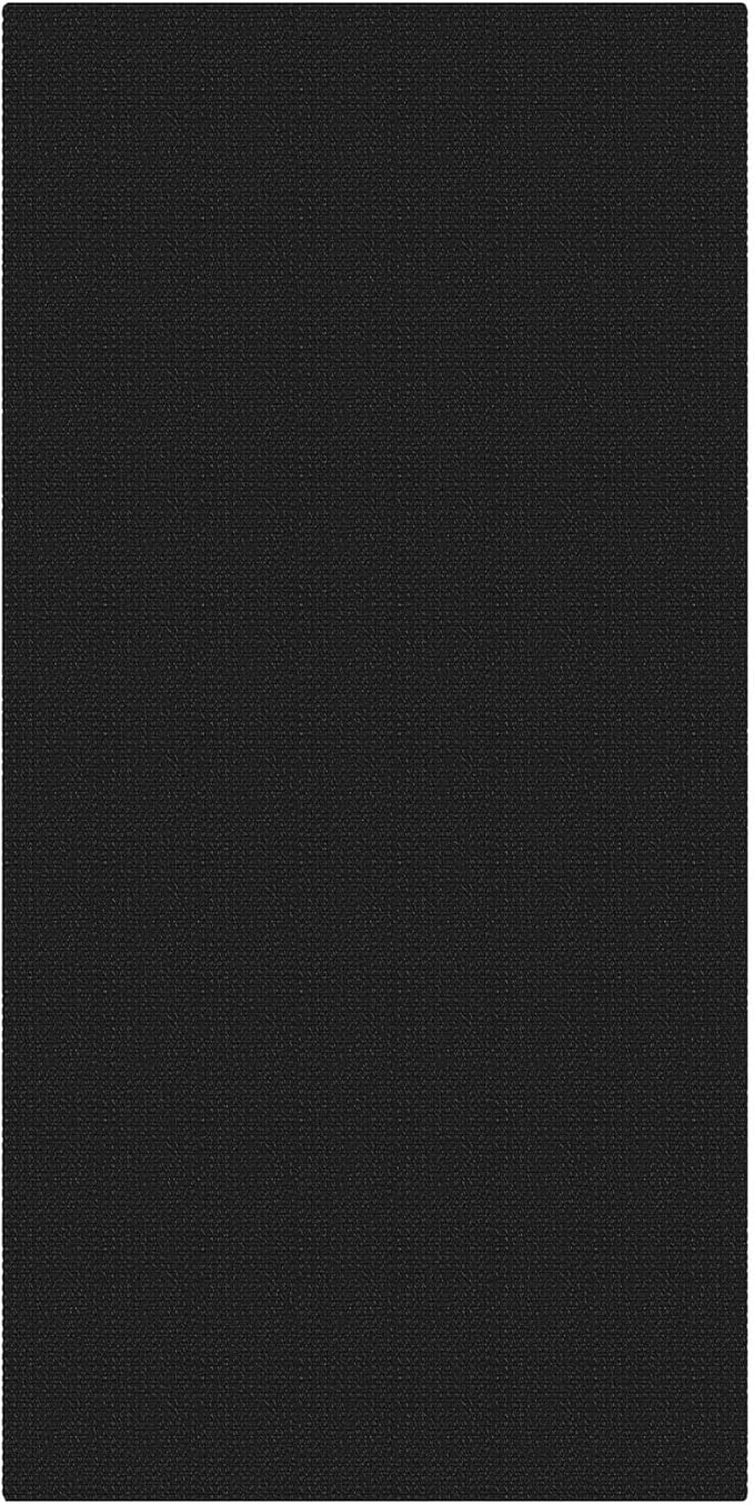 EARTHALL Woven Runner Rug 3x6 Ft Washable Runners for Hallways Wide Non Slip Entryway Rug Braided Kitchen Runner Indoor Floor Carpet for Entryway, Hallway, Kitchen, Bedroom, Black/Grey