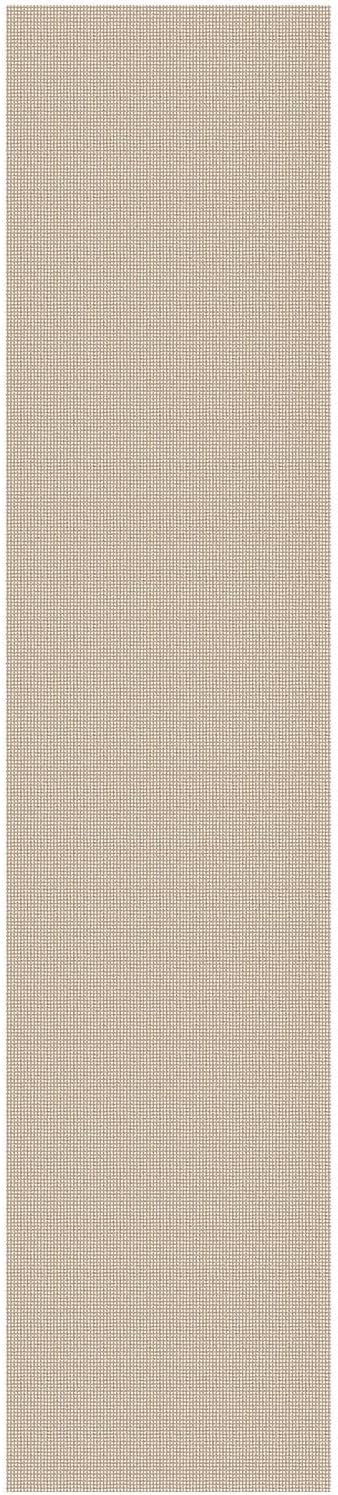 EARTHALL Woven Runner Rug 2.6x12 Ft Washable Runners for Hallways Extra Long Cotton Non Slip Rubber Backed Kitchen Runner Braided Indoor Floor Carpet for Entryway, Hall, Kitchen, Beige/Ivory