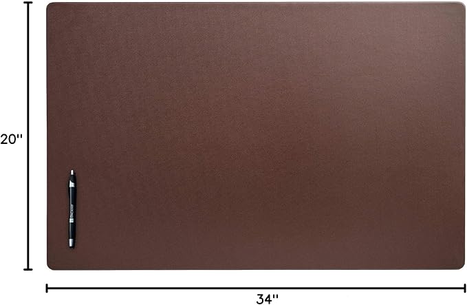 Dacasso Leather Desk Pad Without Side Rails