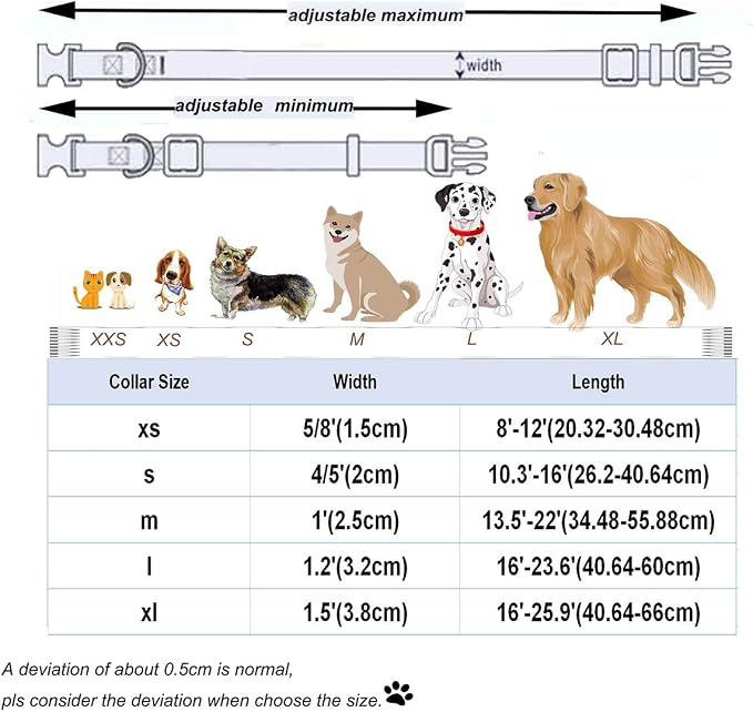 DOGWONG Cotton Dog Collar with Bow, White Wedding Collar, Adjustable for Small to Large Dogs