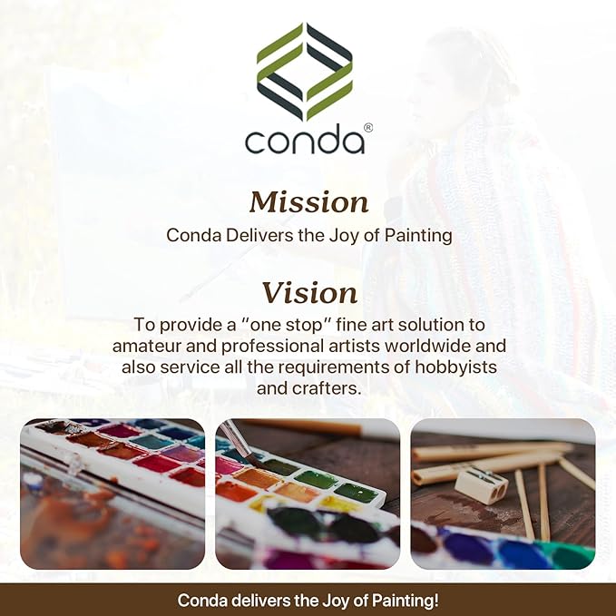 conda Chef Apron, 1 Pack, Cross Back Straps Apron with Pockets for Men Women, Cotton Canvas Adjustable Work Apron for Cooking Pottery Baking Serving