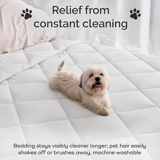 100% Viscose Derived from Bamboo Comforter, Cooling Comforter, Duvet Insert, Breathable, Extra Fluffy, Lightweight Comforters, King Size