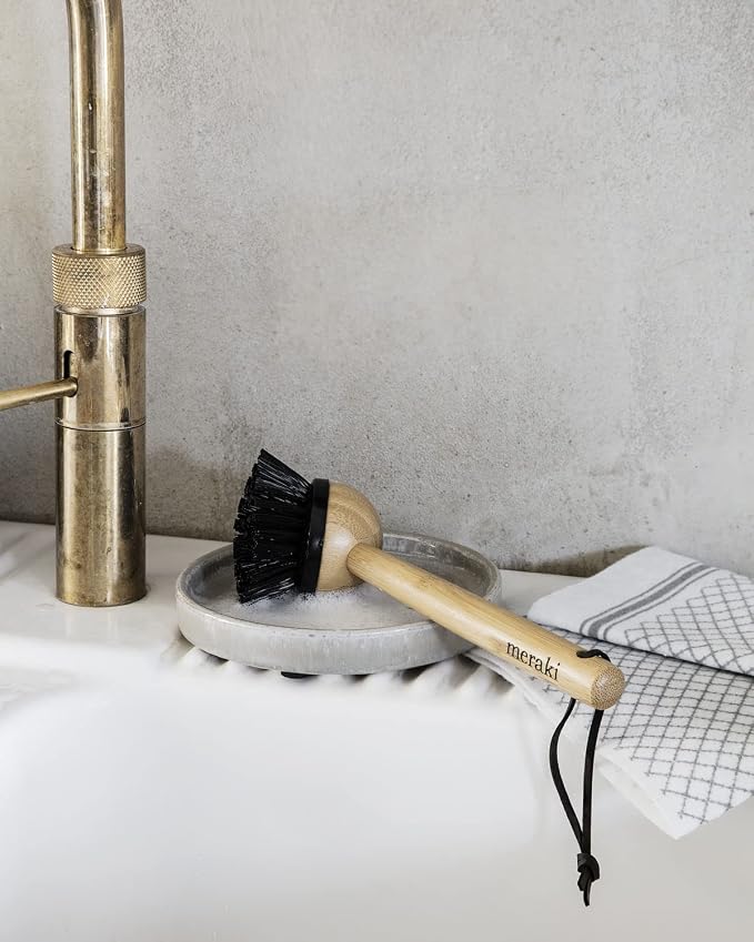 Meraki mkhg040 Dish Brush, Bamboo, Polypropylene