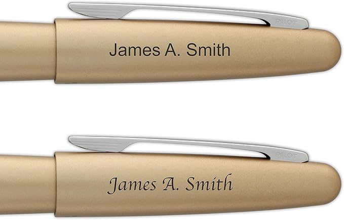Goldspot Personalized Pilot Metropolitan Classic Fountain Pen in Custom Engraved Pen in Gold