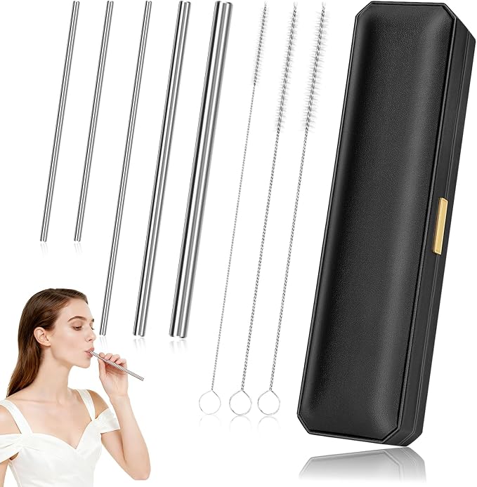 Singing Straw for Vocal Training - 3 Sizes of Singing Straw Tool Set, Stainless Steel Vocal Training and Healing Aid, to Improve, Train & Heal Your Voice(Gift Box)