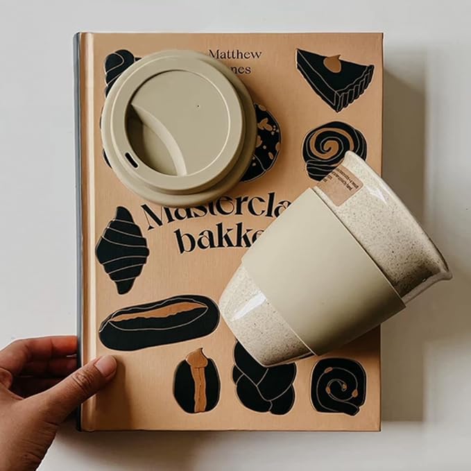 Gencywe Ceramic Travel Mugs with Silicone Lids, 15 oz Portable Coffee Mug Travel Unique To Go Mug, Reusable Coffee Cups with Non-Slip Sleeve, Cappuccino,Tea,Latte,Iced Coffee Cups, Dishwasher Safe