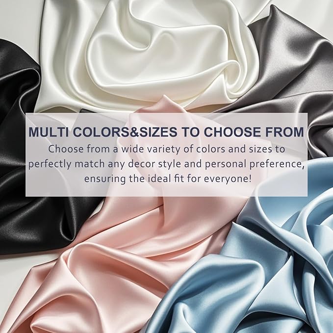 Ravmix Silk Pillow Cases with Zipper, 21momme Mulberry Silk Pillowcase for Hair Skin Health, Soft Smooth Breathable Cool Pillow Cover for Beauty Sleep with Gift Box 1PC(King 20"x36", Peacock Blue)