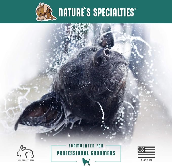 Nature's Specialties Plum Silky Ultra Concentrated Dog Shampoo Conditioner, Makes up to 24 Gallons, Natural Choice for Professional Pet Groomers, Silk Proteins, Made in USA, 1 gal