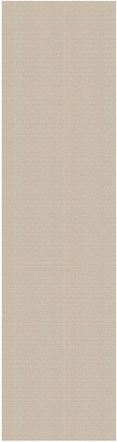 EARTHALL Woven Runner Rug 2.6x10 Ft Washable Runners for Hallways Long Non Slip Rubber Backed Kitchen Runner Braided Indoor Floor Carpet Runners for Entryway, Hallway, Kitchen, Beige/Ivory