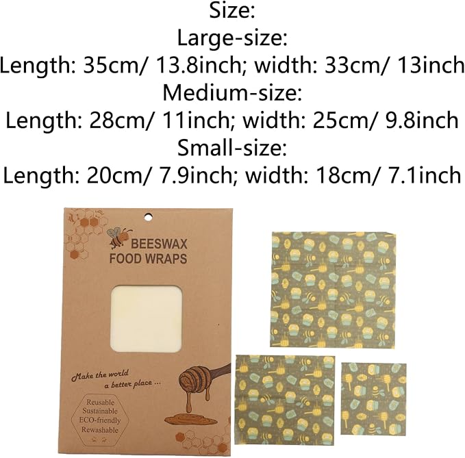 Bee's Wrap Beeswax Wraps for Food - Reusable Food Wraps, Sandwich Wrap & Bowl Covers Dark Green Seal Jar One Size