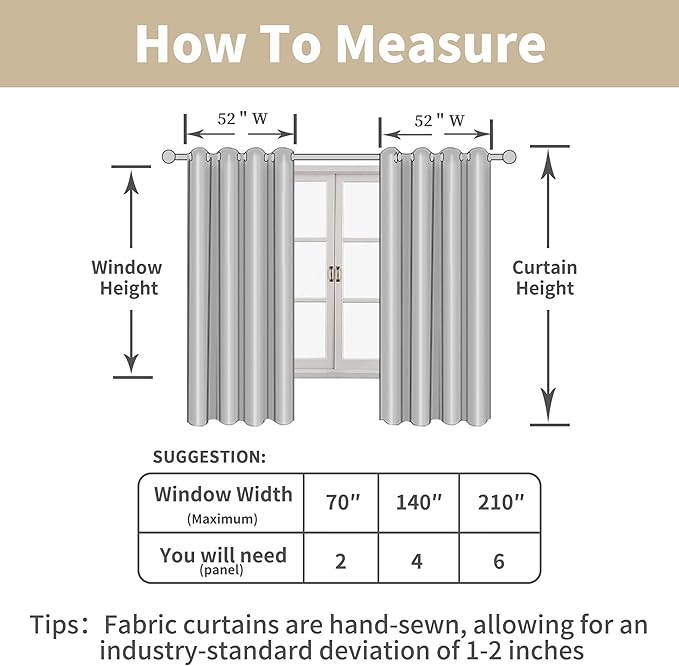 LAMIT Sage Green Linen Textured Curtains for Bedroom, Grommet Thermal Insulated Thick Curtains Light Filtering Panels for Living Room/Outdoor/French Door, Set of 2 Panels, W52 x L95