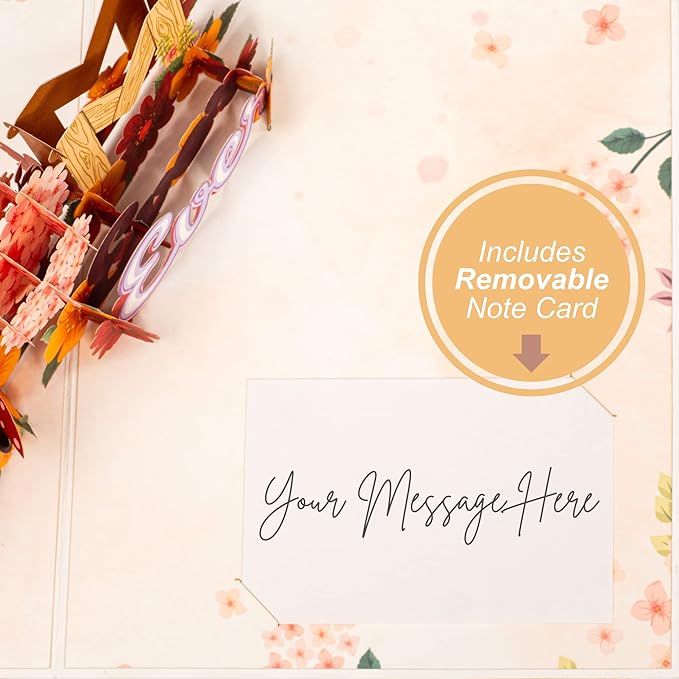 Paper Love Frndly 3D Mothers Day Pop Up Card, Best Mom Ever, For Mother, Wife, Anyone - 100% Recycled and Eco-Friendly - 8" x 6" Cover - Includes Envelope and Note Tag