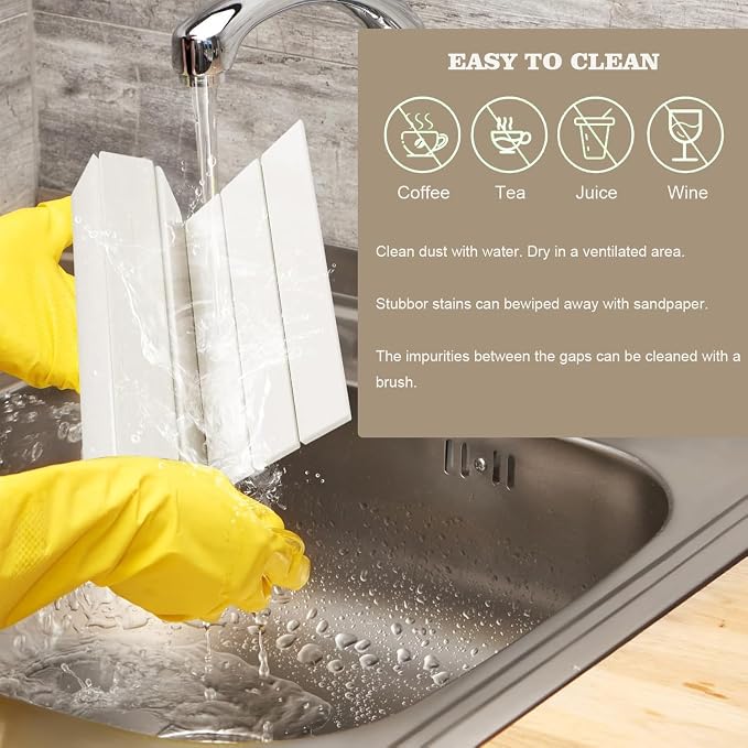 Dish Drying Mats, 24"×16" Fast Dry Stone Mat for Kitchen Counter / Sink, Eco-Friendly Super Absorbent Diatomaceous Earth Mats for Dishes Bottles Cups, Match any Countertop