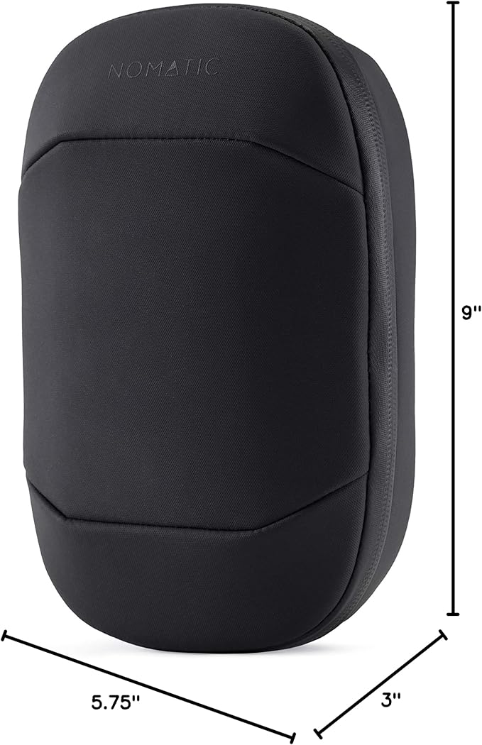 NOMATIC Premium Tech Organizer | Electronic Organizer (Black) | Water Resistant Travel Tech Case, Cord Case - Universal Cable Holder, Memory Cards, Hard Drive, Power Banks, Charger, etc