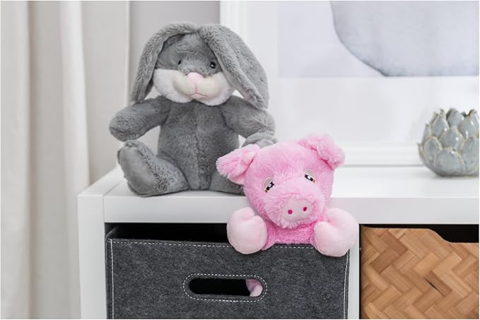 TRIXIE Be Eco Edison The Piggy Plush Dog Toy for All Dogs, 9.5" Fun and Cuddly Squeaky Dog Toy, 96% Recycle Material