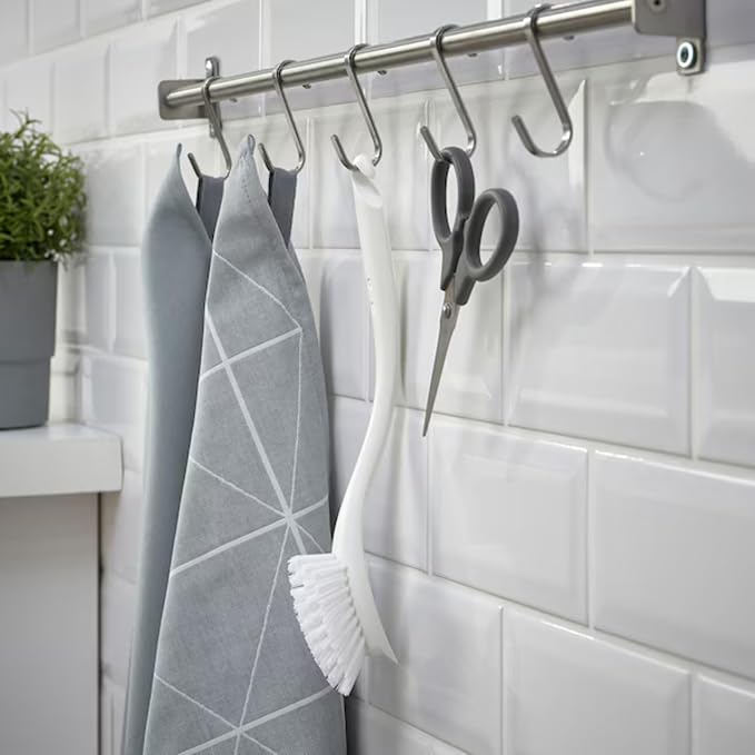 Ikea Easily Handable White Dish-Washing Brush (Pack of 2)