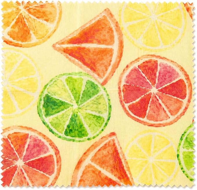 Beeswax Food Wraps – Reusable 3 Pack (Small, Medium, Large) – Eco Friendly Plastic Wrap Alternative – Organic Cotton Food Wrap