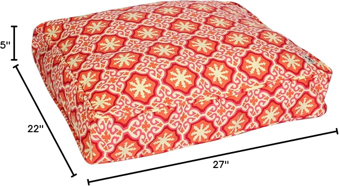 Molly Mutt Small Dog Bed Cover - Papillon Print - Measures 22”x27”x5’’ - 100% Cotton - Durable - Breathable - Sustainable - Machine Washable Dog Bed Cover