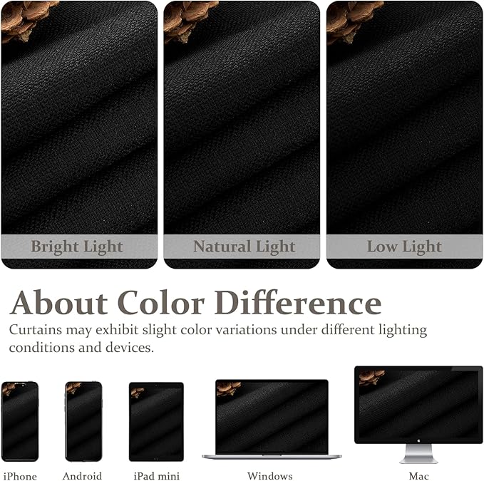 Thick Linen Viral Room Divider Black Out Curtains 90 Inch Long for Dorm, Modern Pinch Pleat Blackout Drapes 90 Inch Length 2 Panels Set Noise Cancelling Privacy Two Layer Windows Burg for Apartments
