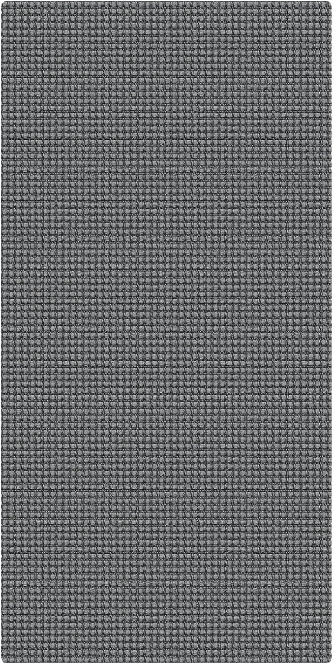 EARTHALL Woven Runner Rug 2x4 Ft Washable Runners for Hallways Cotton Non Slip Eentryway Runner Braided Indoor Floor Carpet for Kitchen, Hallway, Kitchen, Doormat, Dark Gray