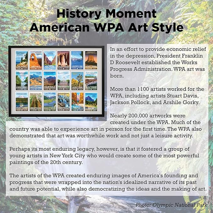 National Park Posters Series B National Park Postcards Collection, 4" x 6" 100% Recycled Paper Postcards From Around the World