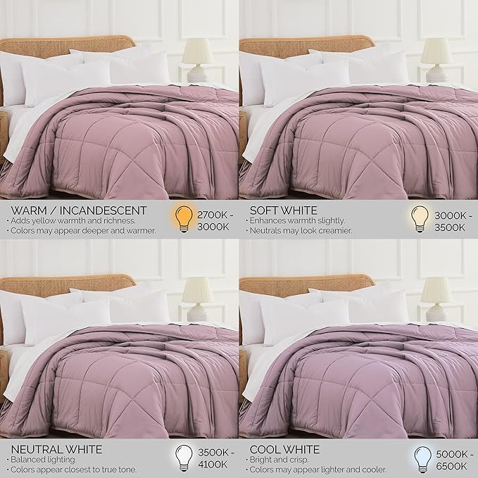 Southshore Fine Living, Inc. California King Comforter, Duvet Insert, Down Alternative Comforter, Soft & Cozy King Bedding, Lavender