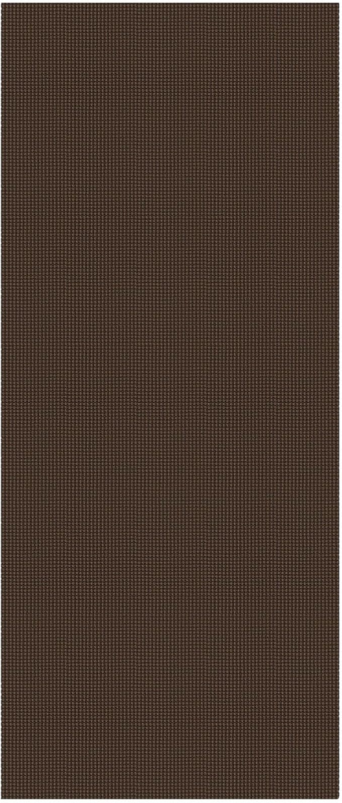 EARTHALL Woven Runner Rug 3x7 Ft Washable Runners for Hallways Wide Non Slip Rubber Backed Kitchen Runner Braided Indoor Floor Carpet for Entryway, Hallway, Kitchen, Bedroom, Brown