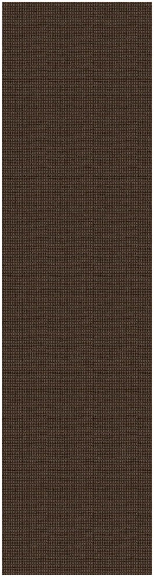 EARTHALL Woven Runner Rug 2.6x10 Ft Washable Runners for Hallways Long Non Slip Rubber Backed Kitchen Runner Braided Indoor Floor Carpet Runners for Entryway, Hallway, Kitchen, Brown