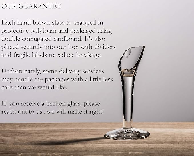 Hand Blown Mexican Drinking Glasses - Set of 6 Confetti Rock Design Glasses (14 oz each)