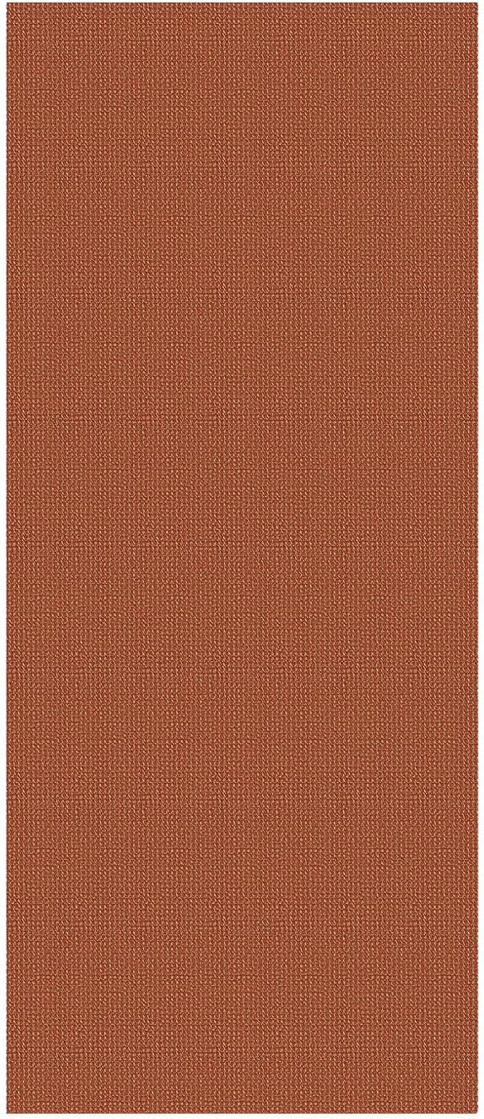 EARTHALL Woven Runner Rug 3x7 Ft Washable Runners for Hallways Wide Non Slip Rubber Backed Kitchen Runner Braided Indoor Floor Carpet for Entryway, Hallway, Kitchen, Bedroom, Rustic Orange/Tan