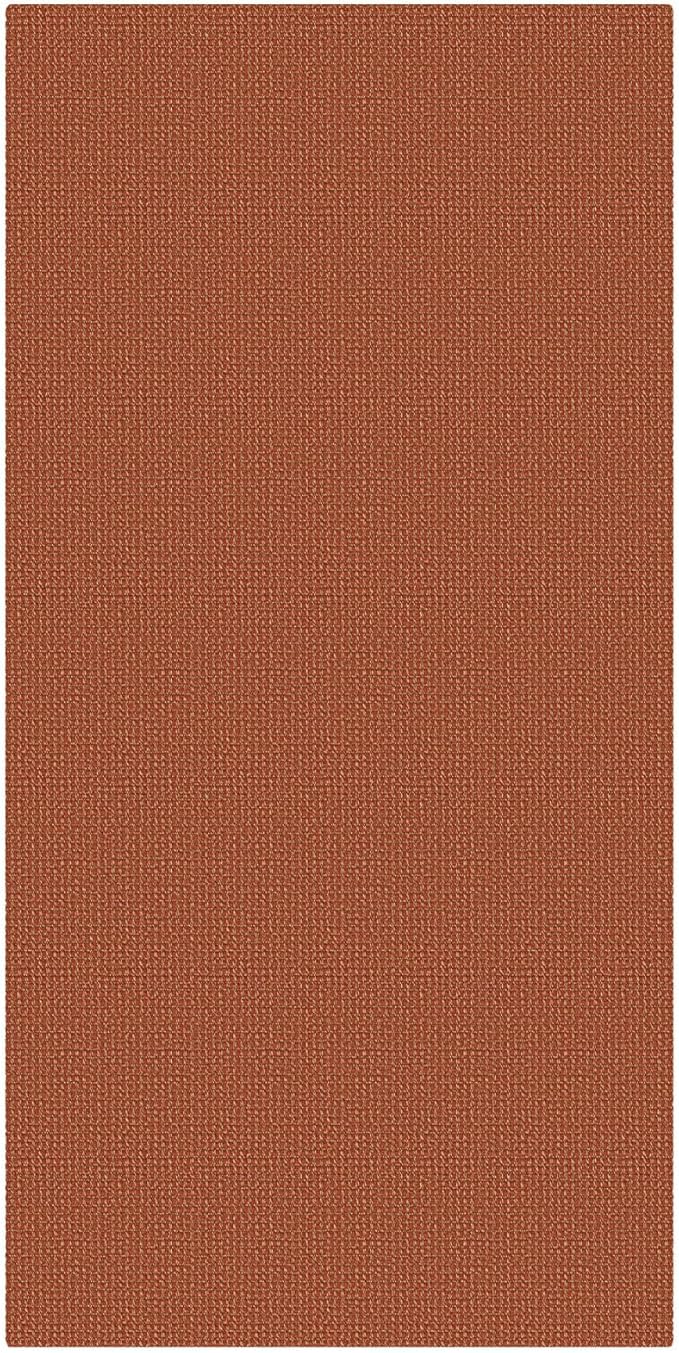 EARTHALL Woven Runner Rug 3x6 Ft Washable Runners for Hallways Wide Non Slip Entryway Rug Braided Kitchen Runner Indoor Floor Carpet for Entryway, Hallway, Kitchen, Bedroom, Rustic Orange/Tan