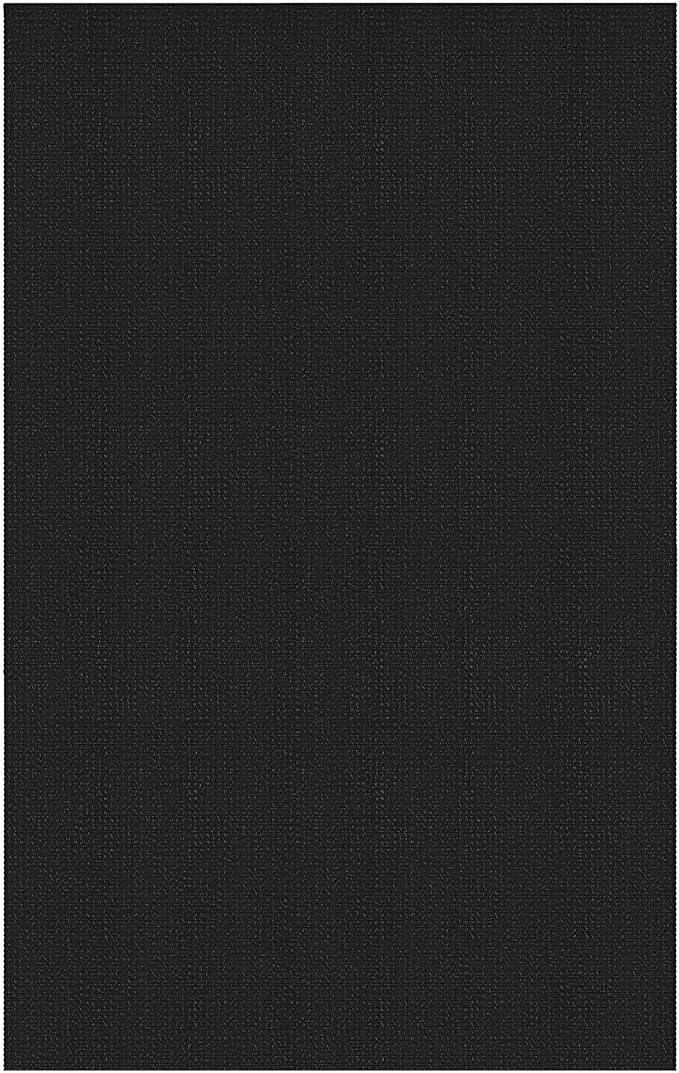 EARTHALL Woven Area Rug 4x6 Ft Washable Rugs for Entryway Non Slip Braided Throw Rugs Bedroom Carpet Cotton Entry Rug Cotton Floor Carpets for Bedroom Dining Room Living Room, Black/Grey