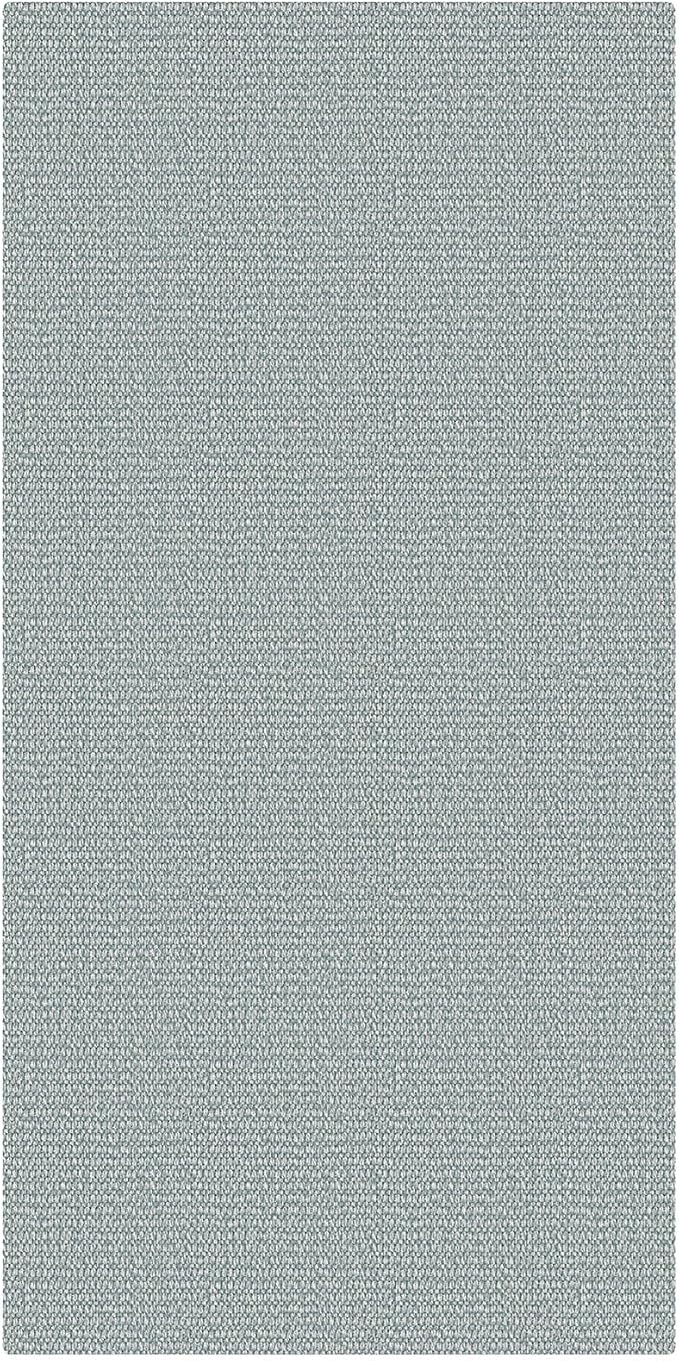 EARTHALL Washable Runner Rug 3x6 Ft Non Slip Runners for Hallways Wide Cotton Rubber Backed Kitchen Runner Braided Indoor Floor Carpet Runners for Entryway, Hallway, Kitchen, Bedroom, Turquoise/Gray