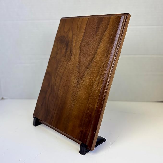 Genuine Walnut Blank Plaques – Award & DIY Engraving Boards | 100% Solid Wood, Multiple Sizes, Cove-Edge, Laser Engravable & Wall Mount Ready (10.5x13 inch)