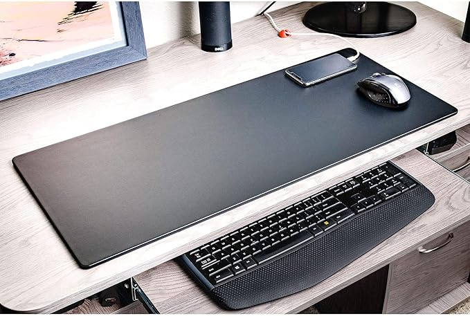 Dacasso Leather Desk Pad Without Side Rails