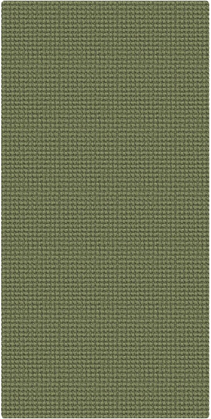 EARTHALL Woven Runner Rug 2x4 Ft Washable Runners for Hallways Cotton Non Slip Eentryway Runner Braided Indoor Floor Carpet for Kitchen, Hallway, Kitchen, Doormat, Green