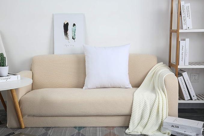TangDepot Handmade Decorative Solid 100% Cotton Canvas Throw Pillow Covers /Pillow Shams, (18" x18" , White, 1 Count (Pack of 1)) | 100% cotton, same-color zip, machine wash & air dry. For living room, bedroom, office, car. 42 colors, 259 sizes. Cover ...