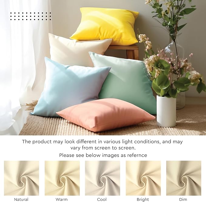 Encasa XO Throw Pillow Covers 12x12 in Set of 2 Jet Black | No Inserts | Cotton Pillow Covers for Living Room, Bed, Sofa, Couch | Decorative Cushion Covers with Improved Zipper
