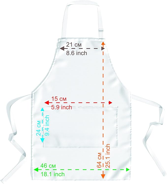 Chefs Aprons | Cooking Baking Grilling for Home Restaurant | Premium Kitchen Aprons with Double Pocket for Men Women