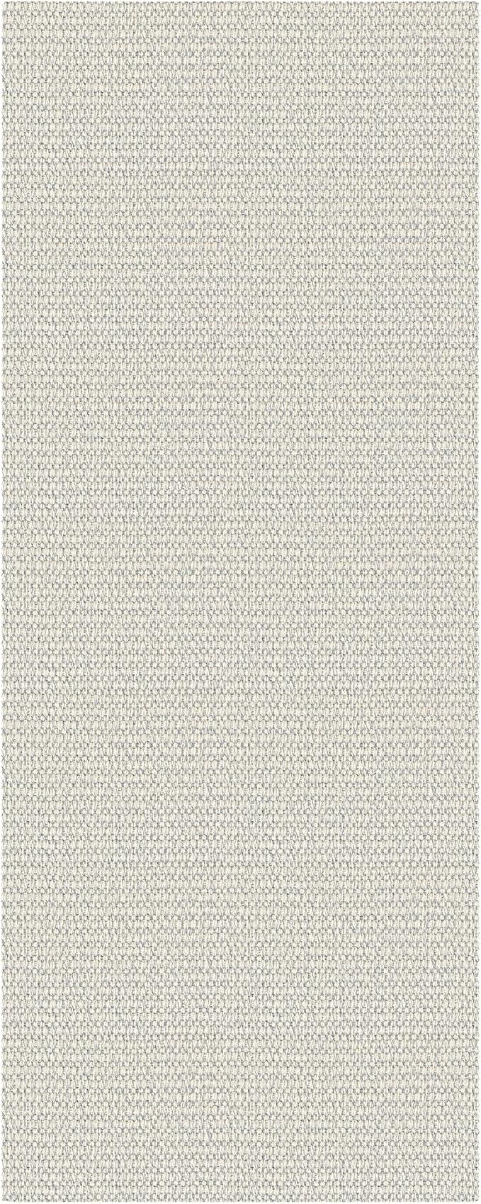 EARTHALL Woven Runner Rug 2x5 Ft Washable Runners for Hallways Cotton Rubber Backed Kitchen Runner Braided Indoor Floor Carpet Runners for Entryway, Hallway, Kitchen, Bedroom, Cream/Grayish