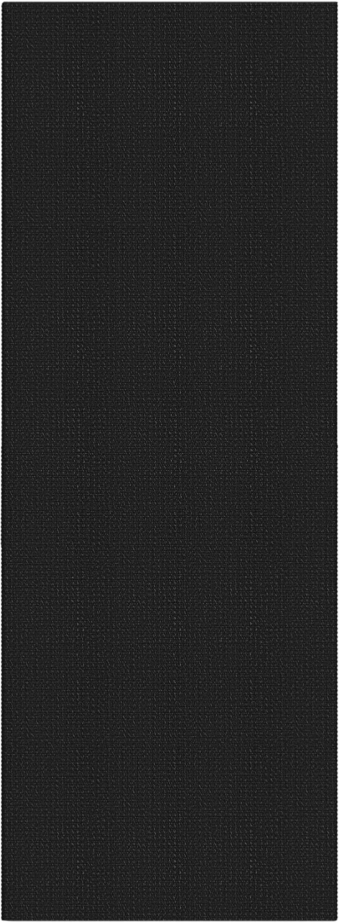 EARTHALL Runner Rug 3x18 Ft Washable Runners for Hallways Extra Long Woven Non Slip Entryway Runner Braided Kitchen Runner Indoor Outdoor Carpet Runners for Hotels, Officel, Stair, Black/Grey