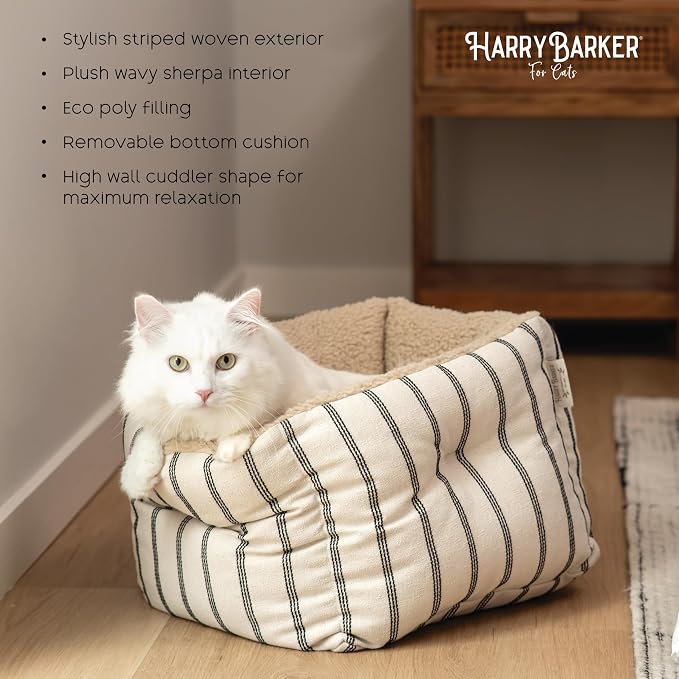 Harry Barker Striped HIGH WALL Cuddler Bed