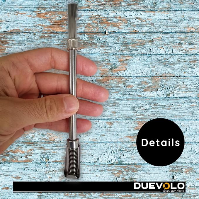 Stainless Steel Bombilla Mate (Straw), with detail heat difusor. Removable system for easy cleaning. Yerba Mate Cup Bombilla Gourd Drinking Filter Straws. Yerba Mate Gourd.